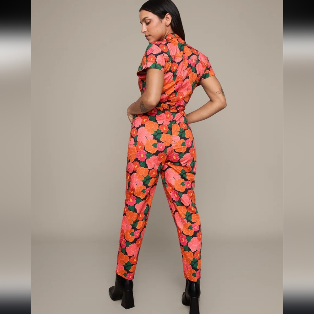 Mixed By Nasrin The Classic Jumpsuit In Ruby - Picture 4 of 16